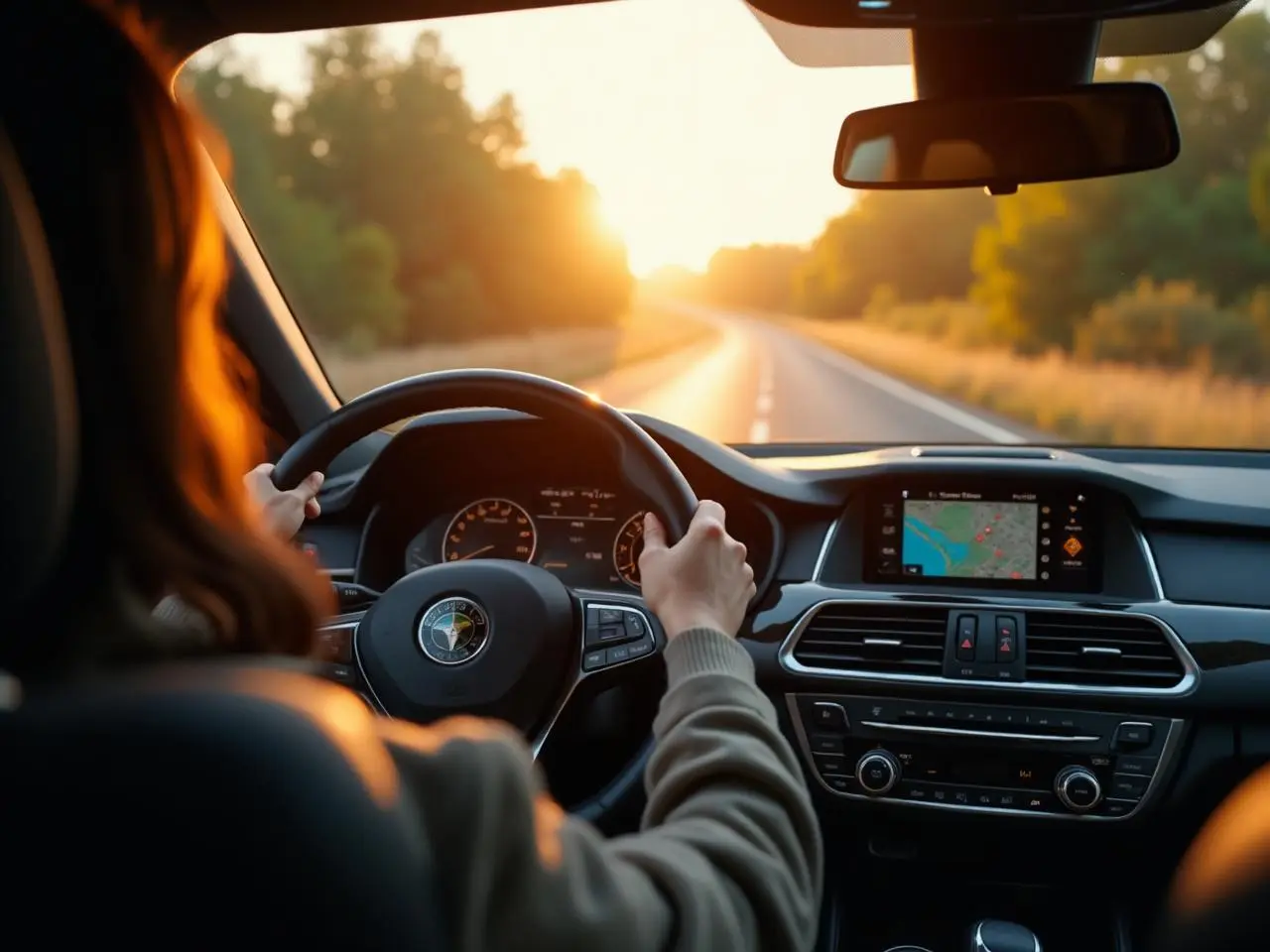 Conducteur sur la route