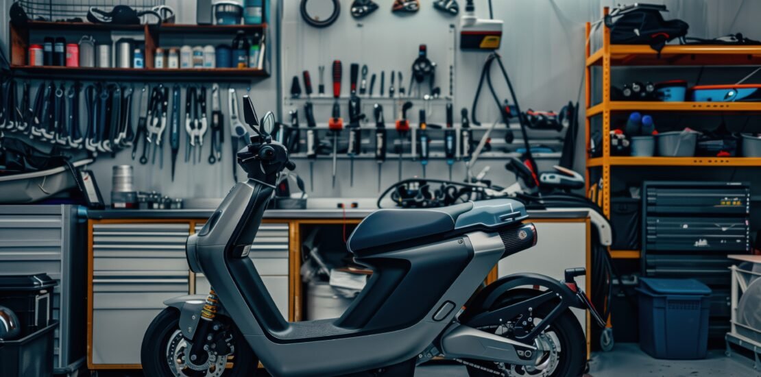 Contrôle technique scooter 2026 - inspection en atelier