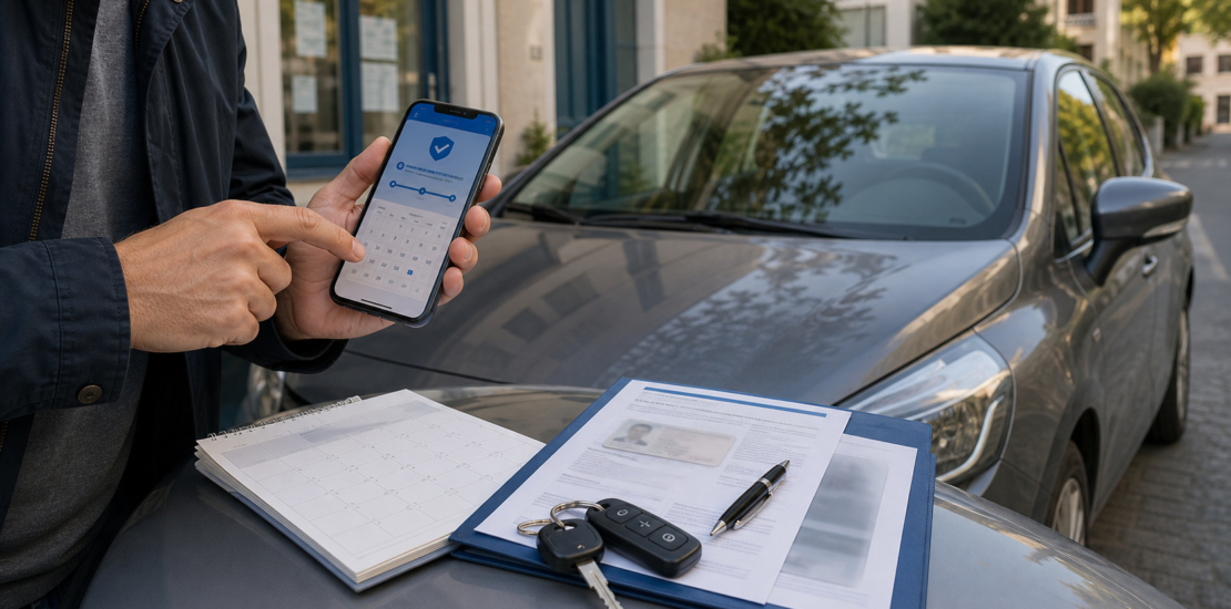 Assurance temporaire voiture de courte duree avec souscription immediate