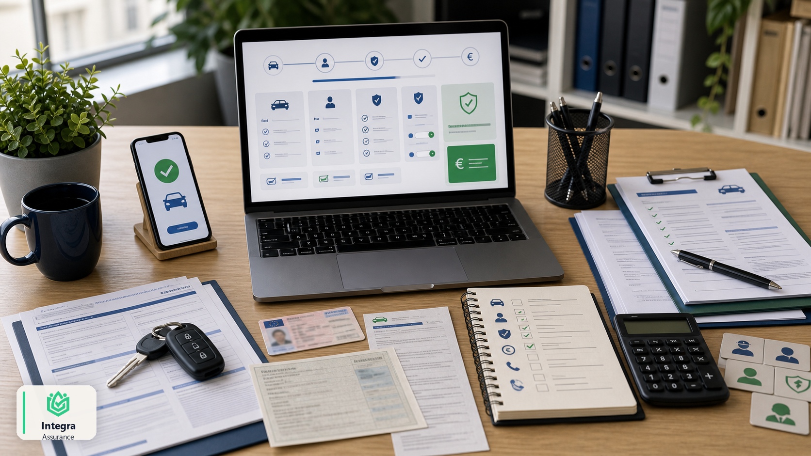 Documents pour devis assurance auto rapide avec signature Integra Assurance