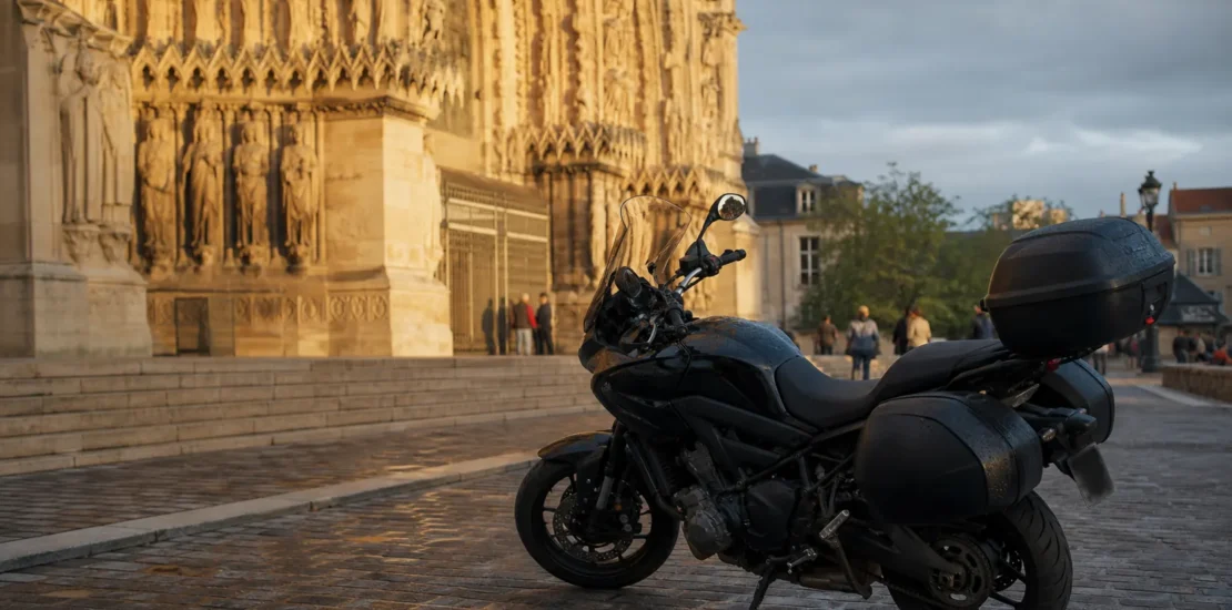 Illustration assurance moto à Reims